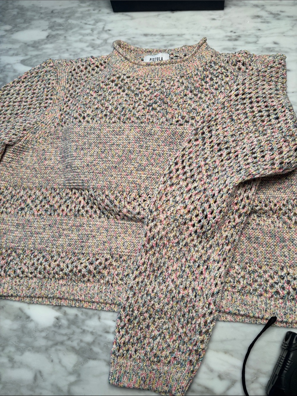 pistola Multicolor Pastel Knit Crewneck Sweater